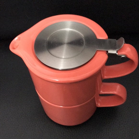 David’s Tea Forlife Stacking  teapot w/ cup & infuser . Used Once! - Picture 3 of 7